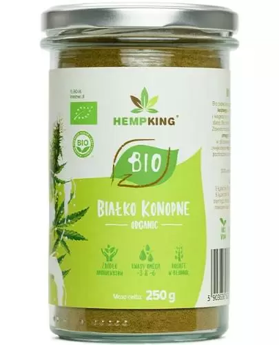 HempKing BIO białko konopne smak neutralny 250 g zdjęcie