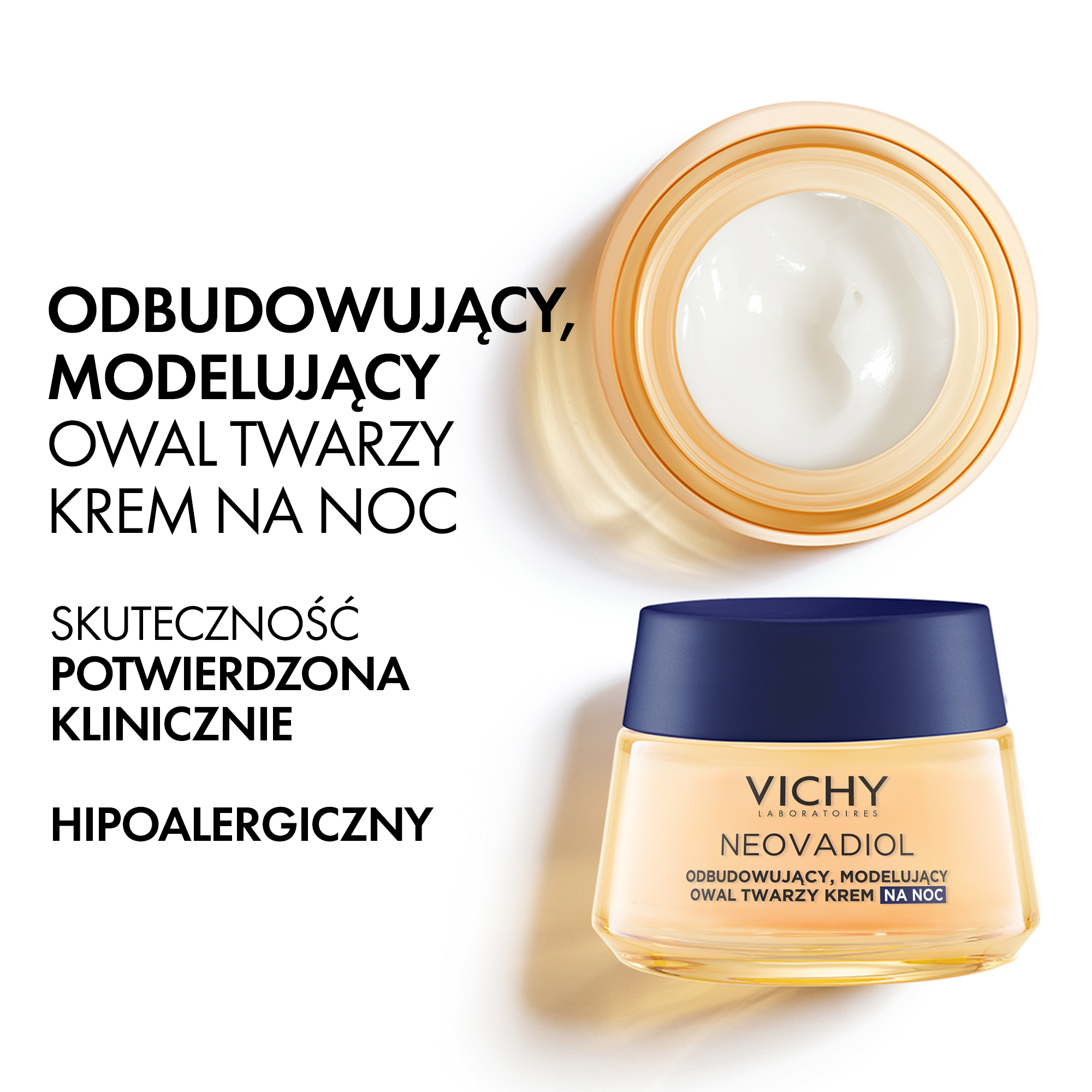Vichy Neovadiol Kompleks Uzupełniający Odbudowujący, modelujący owal twarzy krem na noc 50 ml
