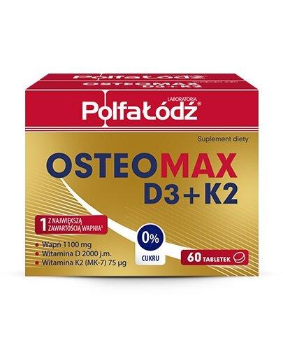Laboratoria PolfaŁódź Osteomax D3 + K2, 60 tabletek zdjęcie