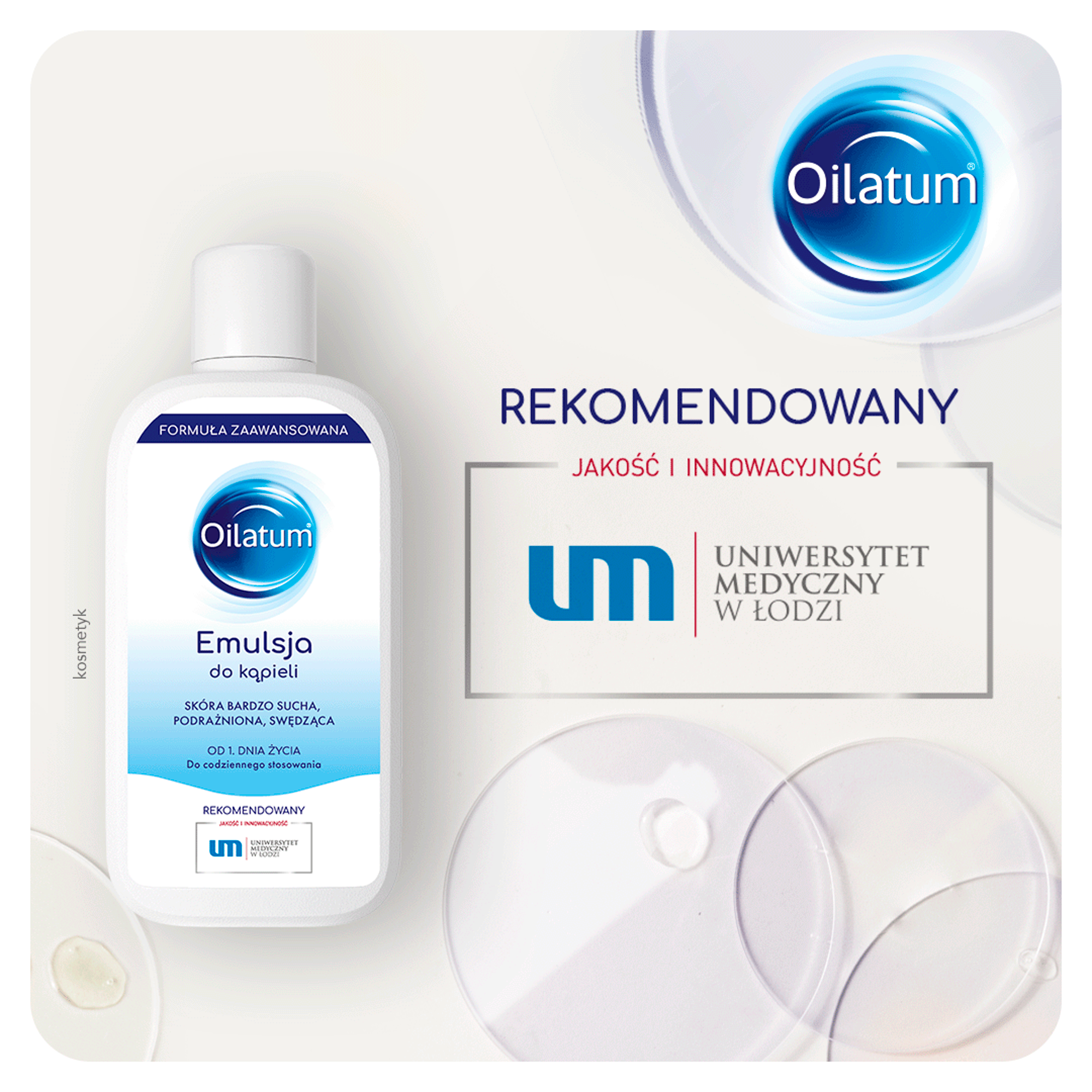 Oilatum Emulsja do kąpieli skóra bardzo sucha, podrażniona, swędząca 400 ml