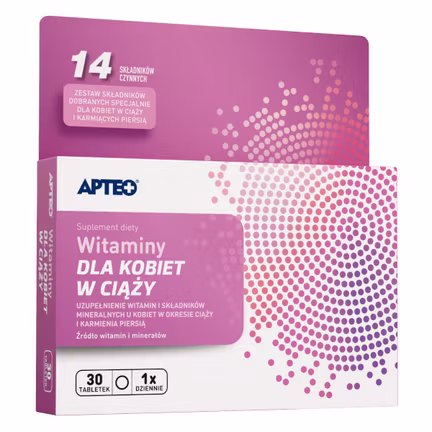 Apteo Witaminy dla kobiet w ciąży 30 tabletek zdjęcie