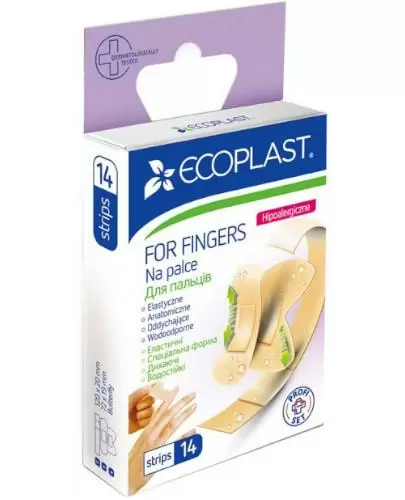 Ecoplast zestaw plastrów elastycznych na palce 14 sztuk zdjęcie