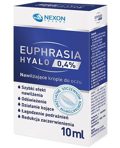 Euphrasia Hyalo 0,4% Nawilżające Krople do oczu, 10 ml, cena, opinie, właściwości zdjęcie