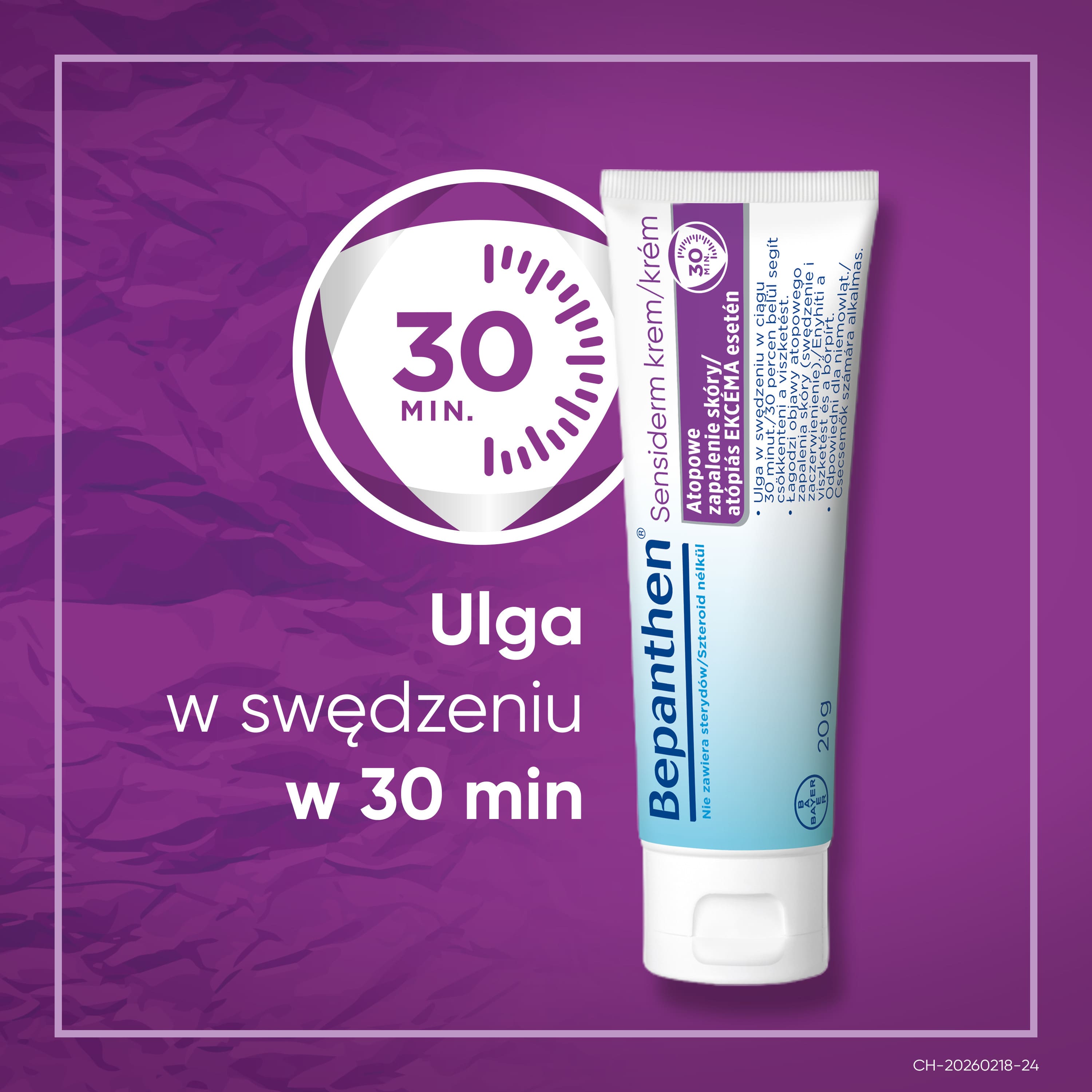 Bepanthen Sensiderm, krem na skórę atopową AZS, 20 g
