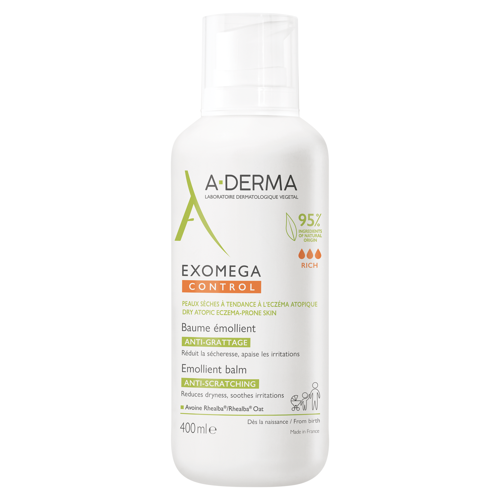 Aderma Exomega Control, balsam emolient, 400 ml zdjęcie