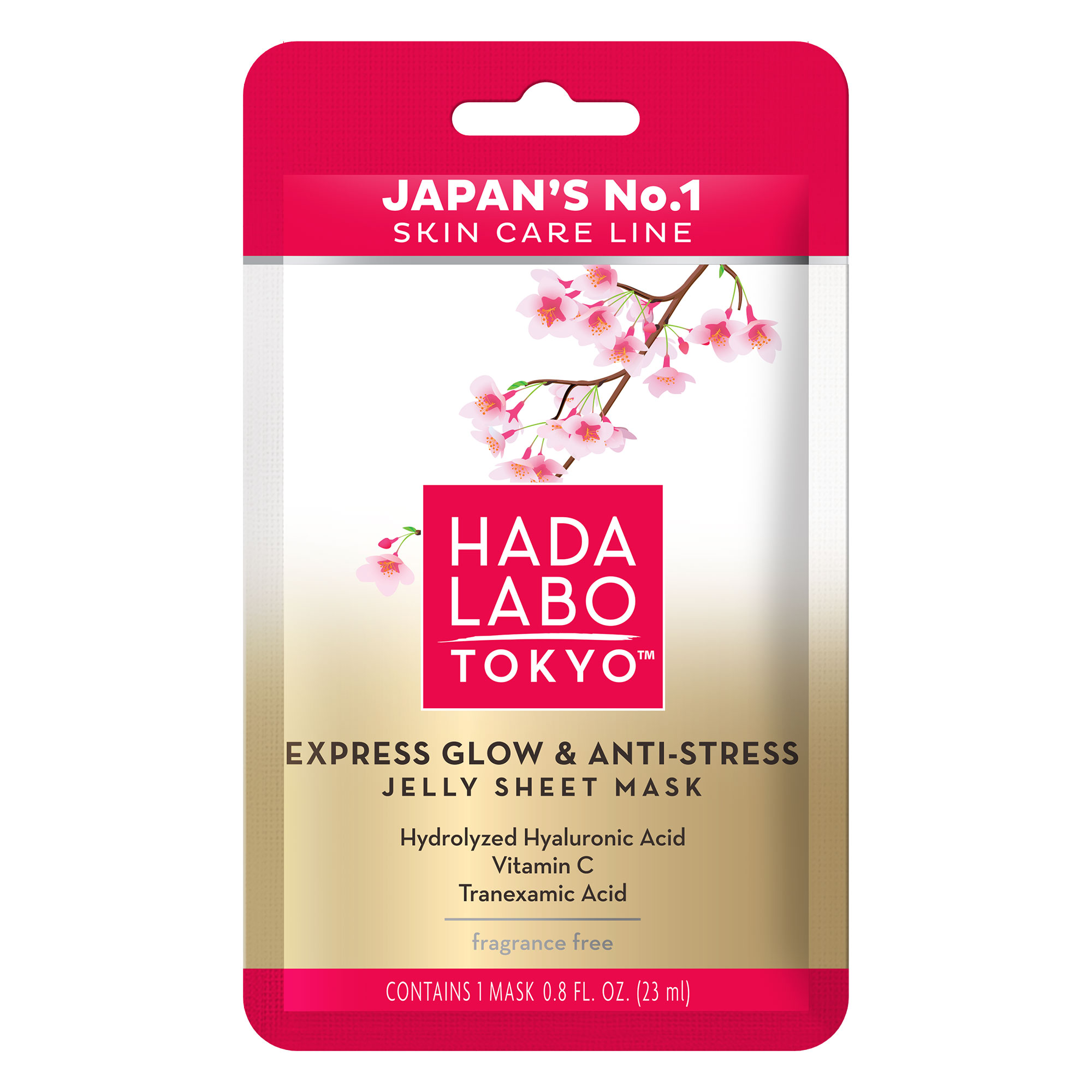 Hada Labo Tokyo, Express Glow Anti-Stress, maska do twarzy, 20 ml zdjęcie