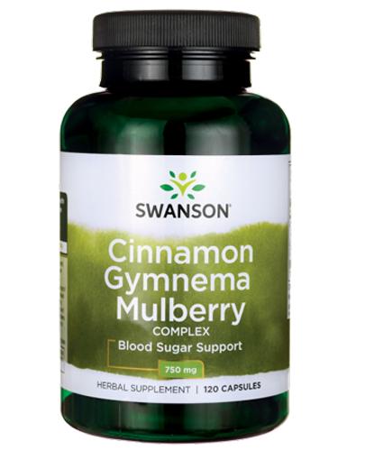 SWANSON Cinnamon Gymnema Mulberry complex - 120 kaps. zdjęcie