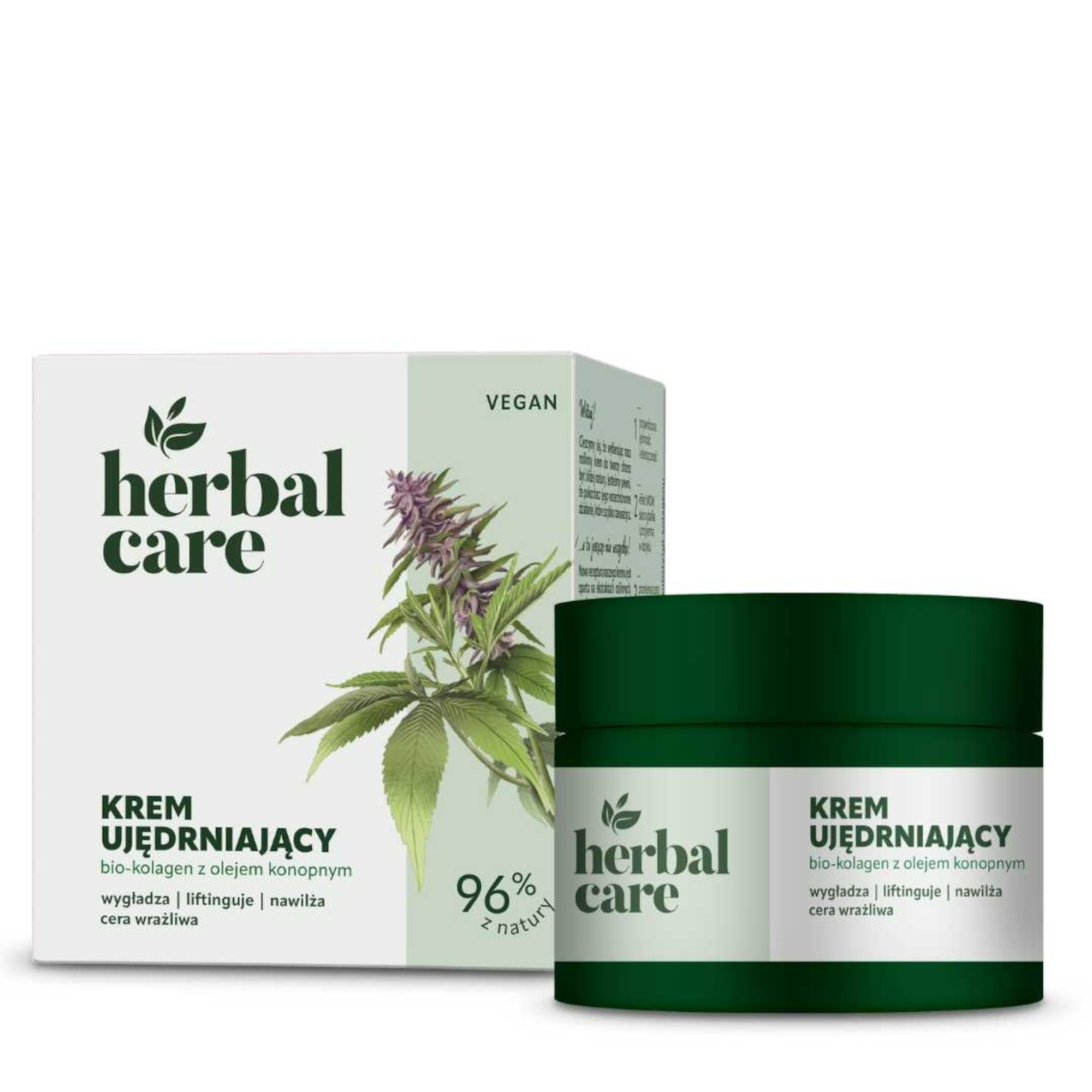 Herbal Care Ujędrniający krem bio-kolagen z olejem konopnym, 50 ml zdjęcie