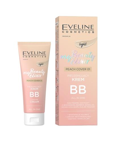 Eveline My Beauty Elixir Pielęgnujący Krem BB all in one Peach Cover Light 01, 30 ml zdjęcie