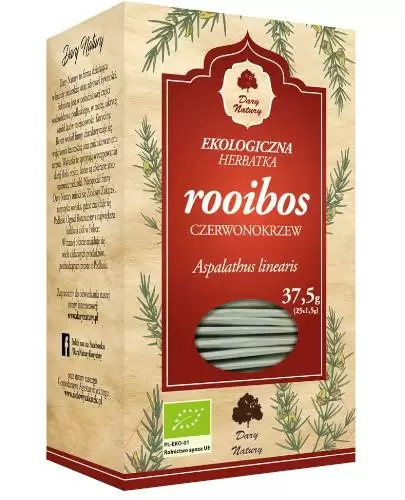 Dary Natury herbatka Rooibos czerwonokrzew 25 saszetek zdjęcie