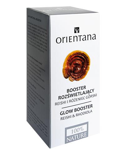 Orientana Booster rozświetlający Reishi i różeniec górski na dzień – 30 ml - cena, opinie, wskazania zdjęcie