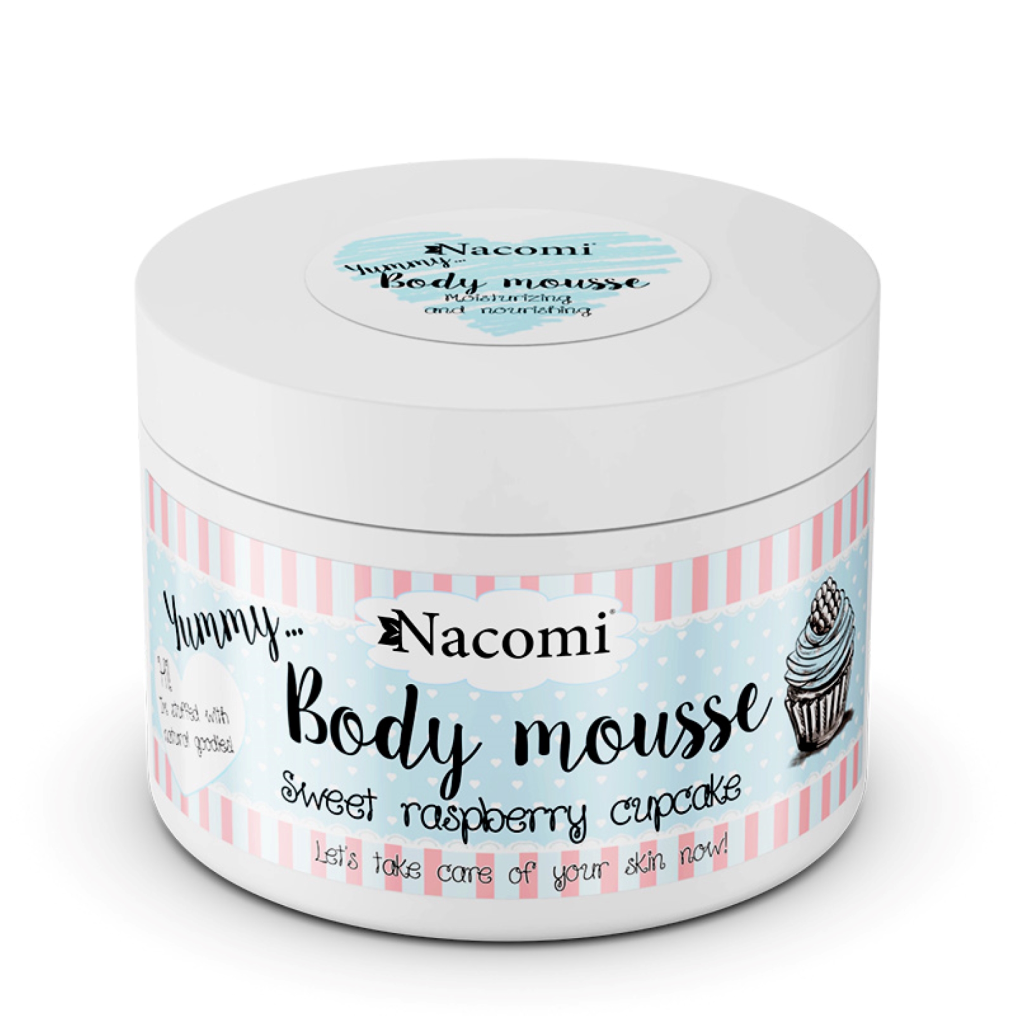 Nacomi Mus do ciała Malinowa babeczka, 180 ml