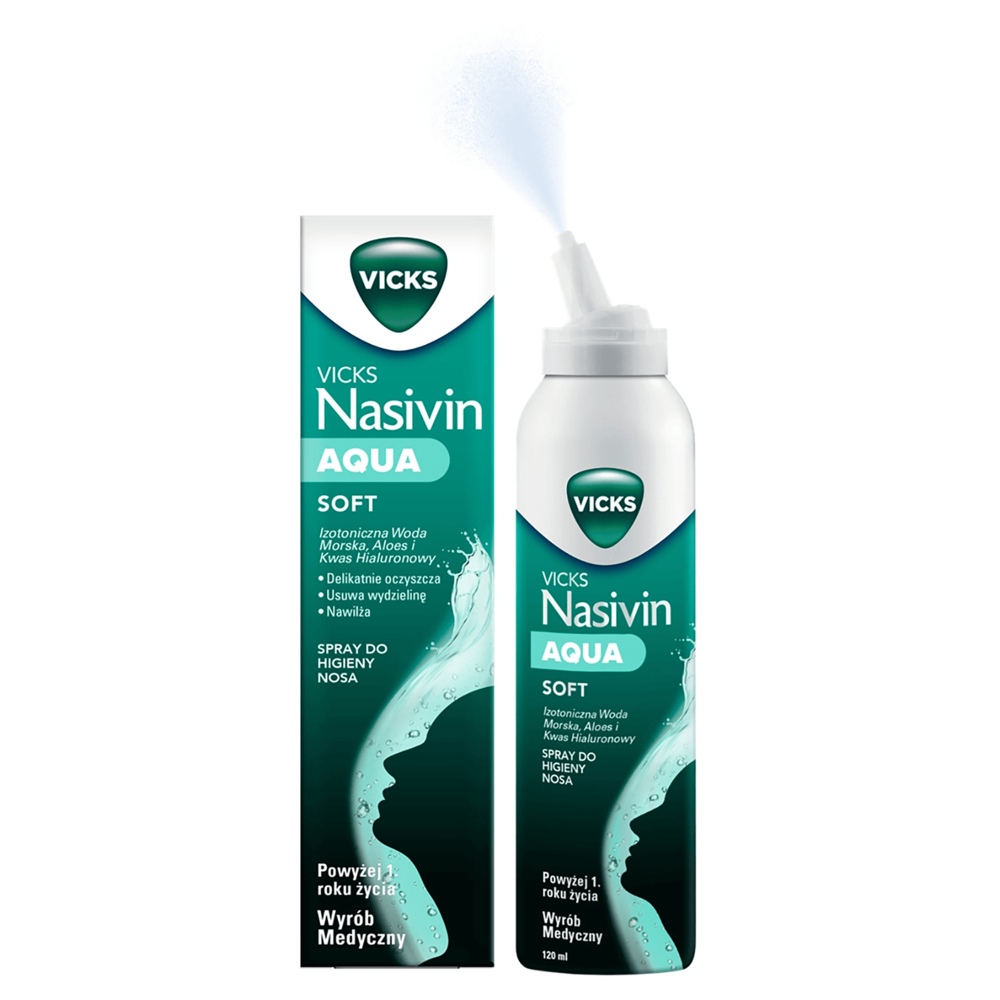 Vicks Nasivin Aqua Soft, spray, 120 ml zdjęcie
