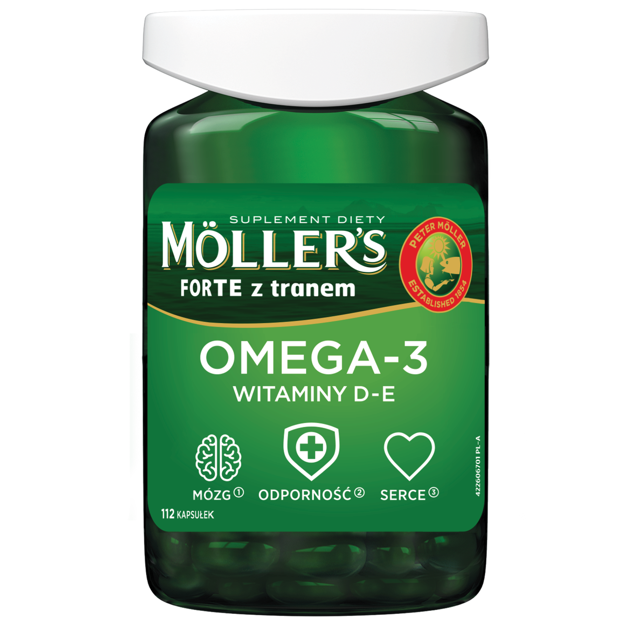 Moller's Forte z tranem, kapsułki, 112 sztuk zdjęcie