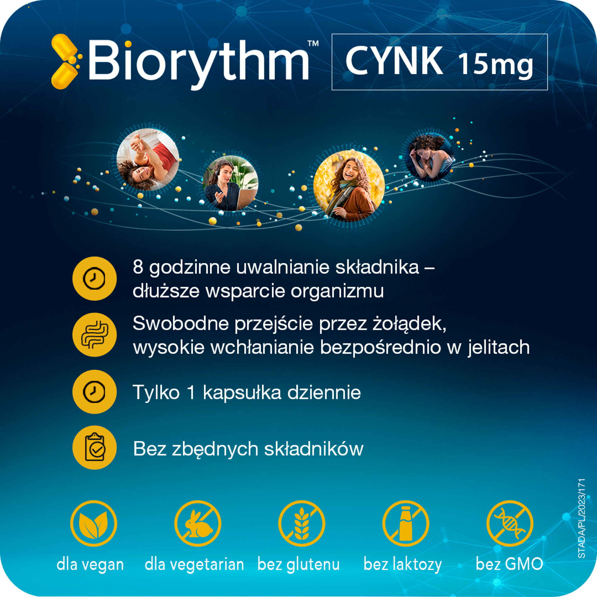 Biorythm Cynk 15 mg 30 kapsułek