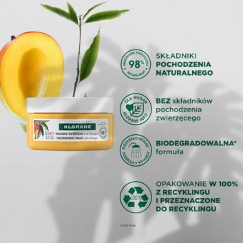 Klorane maska na bazie masła mangowego 150 ml
