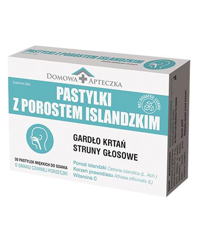 Domowa Apteczka Pastylki z Porostem Islandzkim, 30 pastylek miękkich do ssania zdjęcie