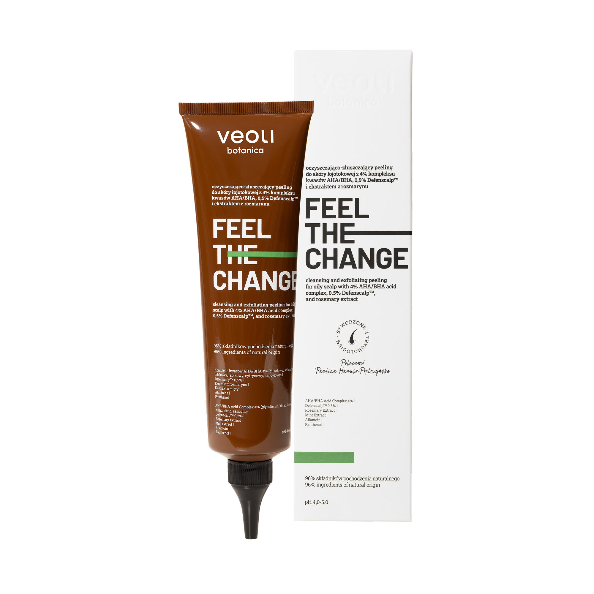 Veoli Botanica Feel The Change oczyszczająco-złuszczjący peeling do skóry łojotokowej, 150 ml