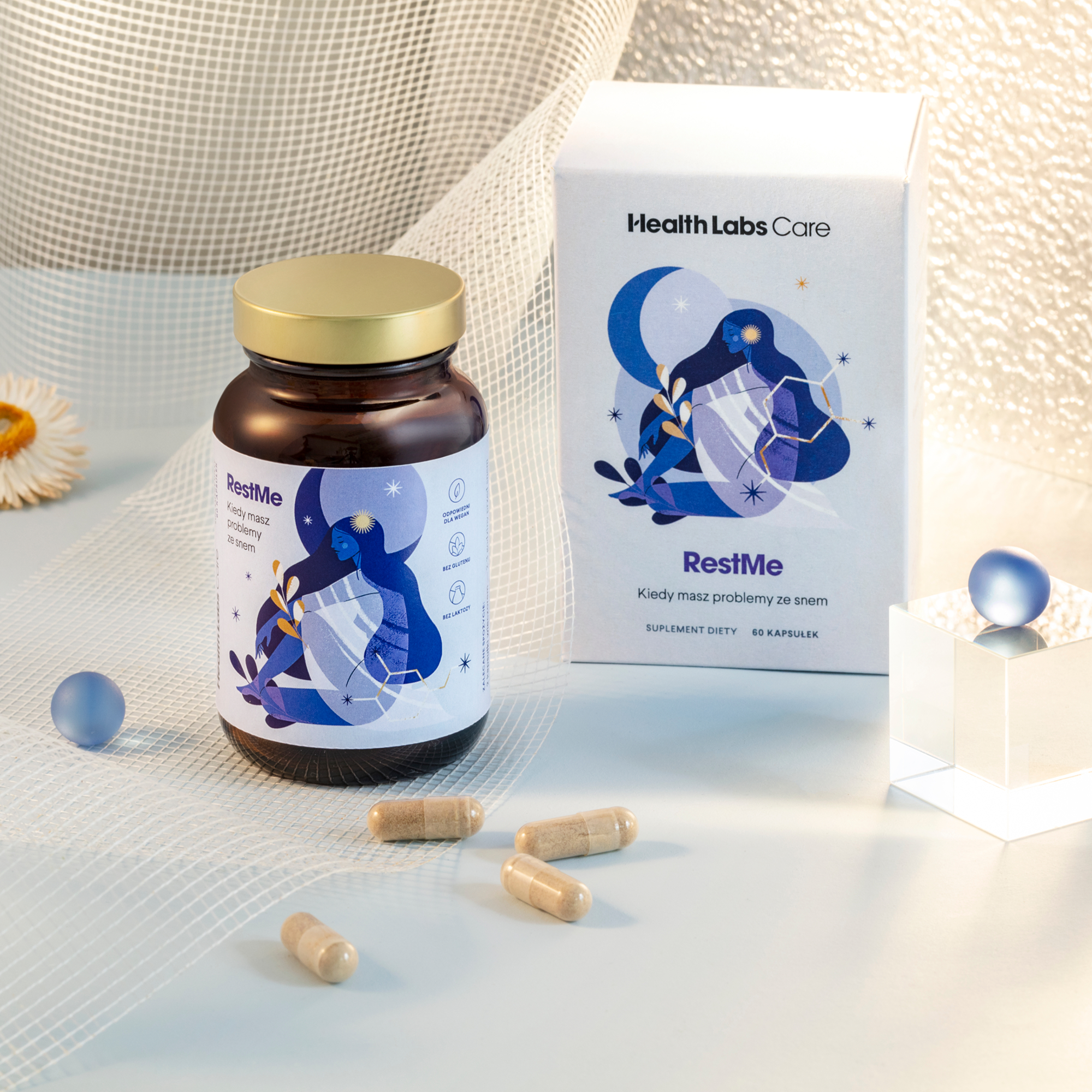 Health Labs Care, RestMe, kapsułki, 60 sztuk