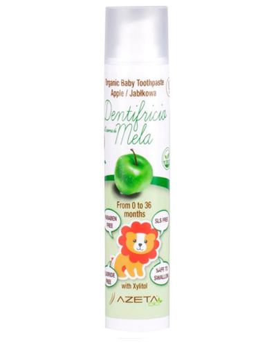 AZETA BIO Organiczna pasta do zębów bez fluoru dla dzieci 0-36M jabłkowa - 50 ml zdjęcie