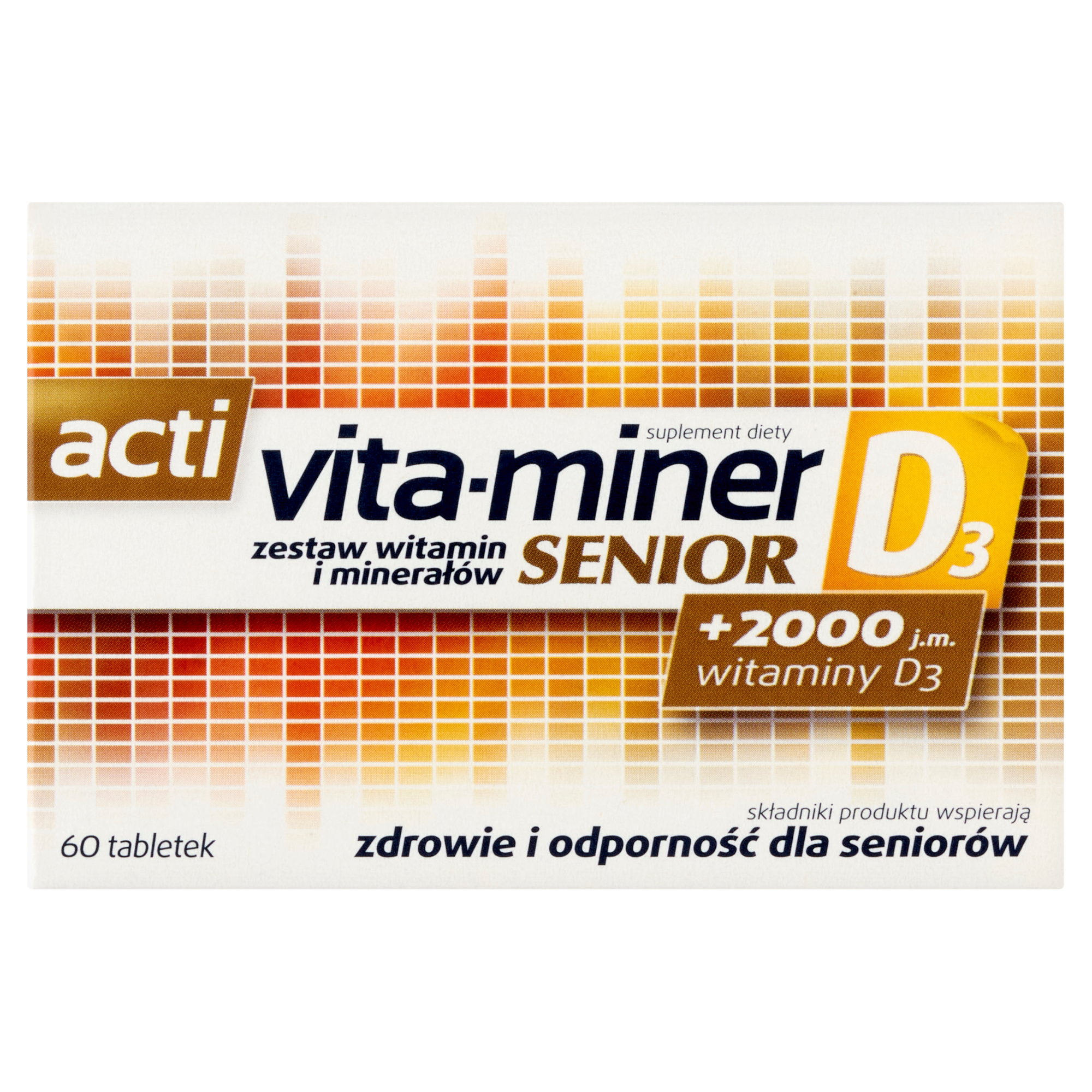 Acti Vita-miner D3 Senior, tabletki, 60 sztuk zdjęcie