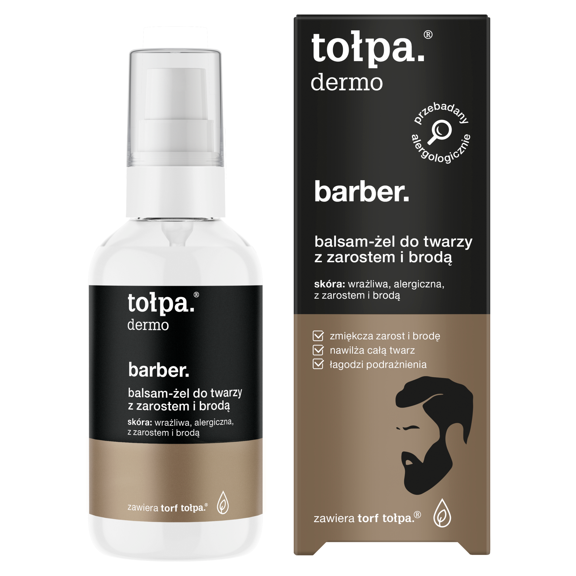 Tołpa Dermo Men Barber balsam-żel do twarzy z zarostem i brodą 75 ml zdjęcie