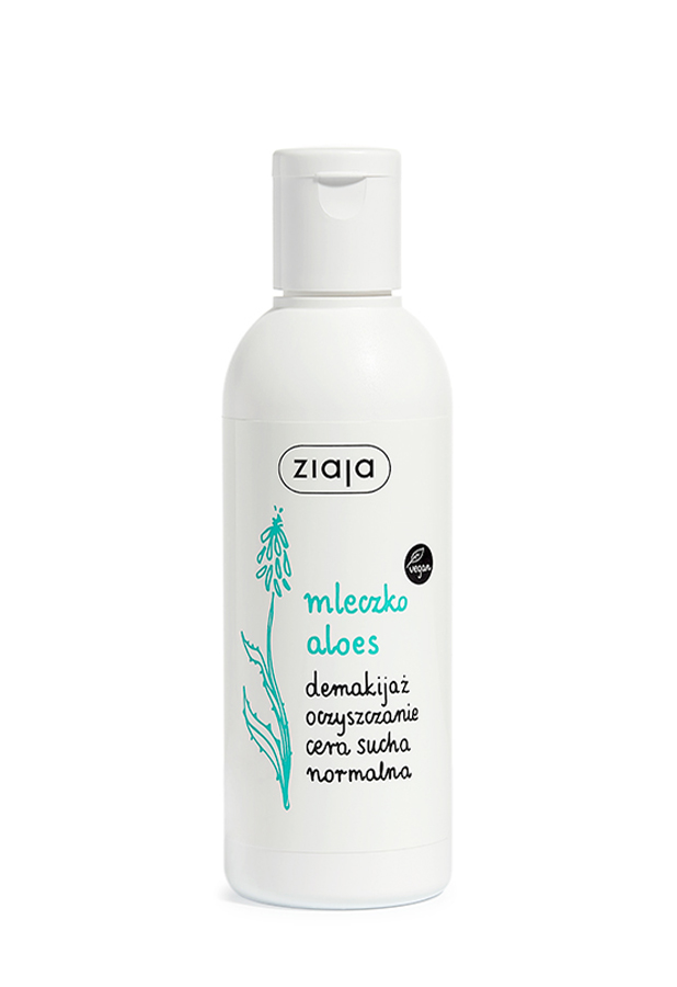Ziaja Bio Aloes Mleczko do demakijażu - 200 ml Do cery suchej i normalnej zdjęcie