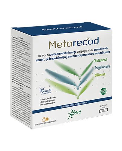Aboca Metarecod na zespół metaboliczny, saszetki, 40 sztuk zdjęcie