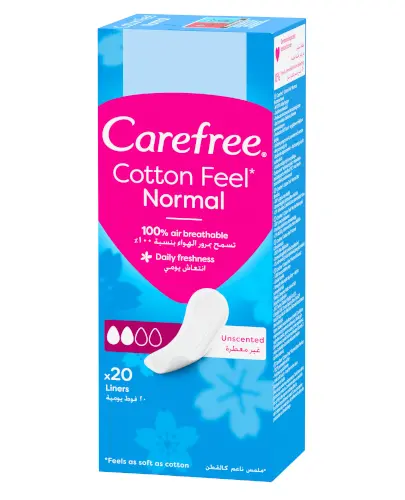 Carefree Cotton bezzapachowe wkładki higieniczne 20 sztuk zdjęcie