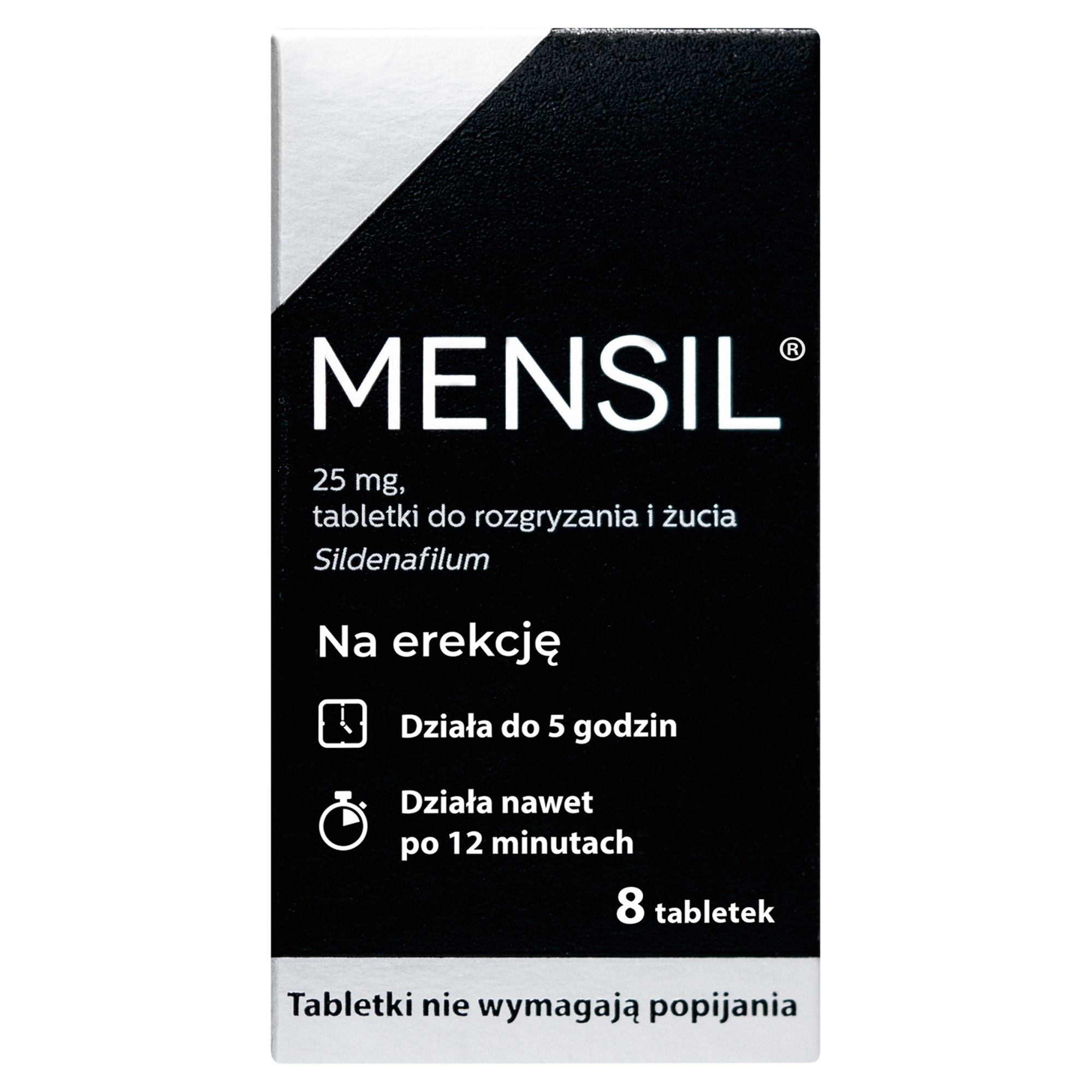 Mensil, 25 mg, tabletki do rozgryzania, żucia, 8 sztuk zdjęcie