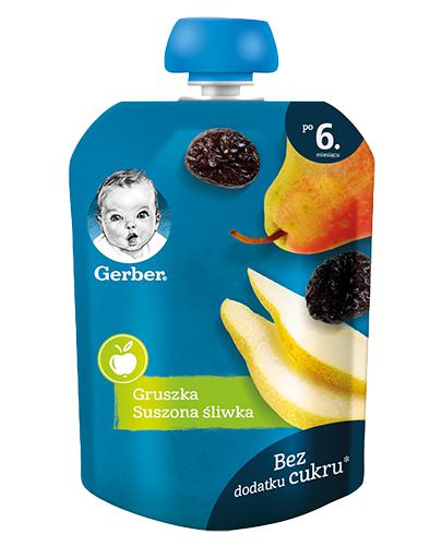 Gerber Natural For Baby Deserek gruszka suszona śliwka po 6. miesiącu, 80 g zdjęcie