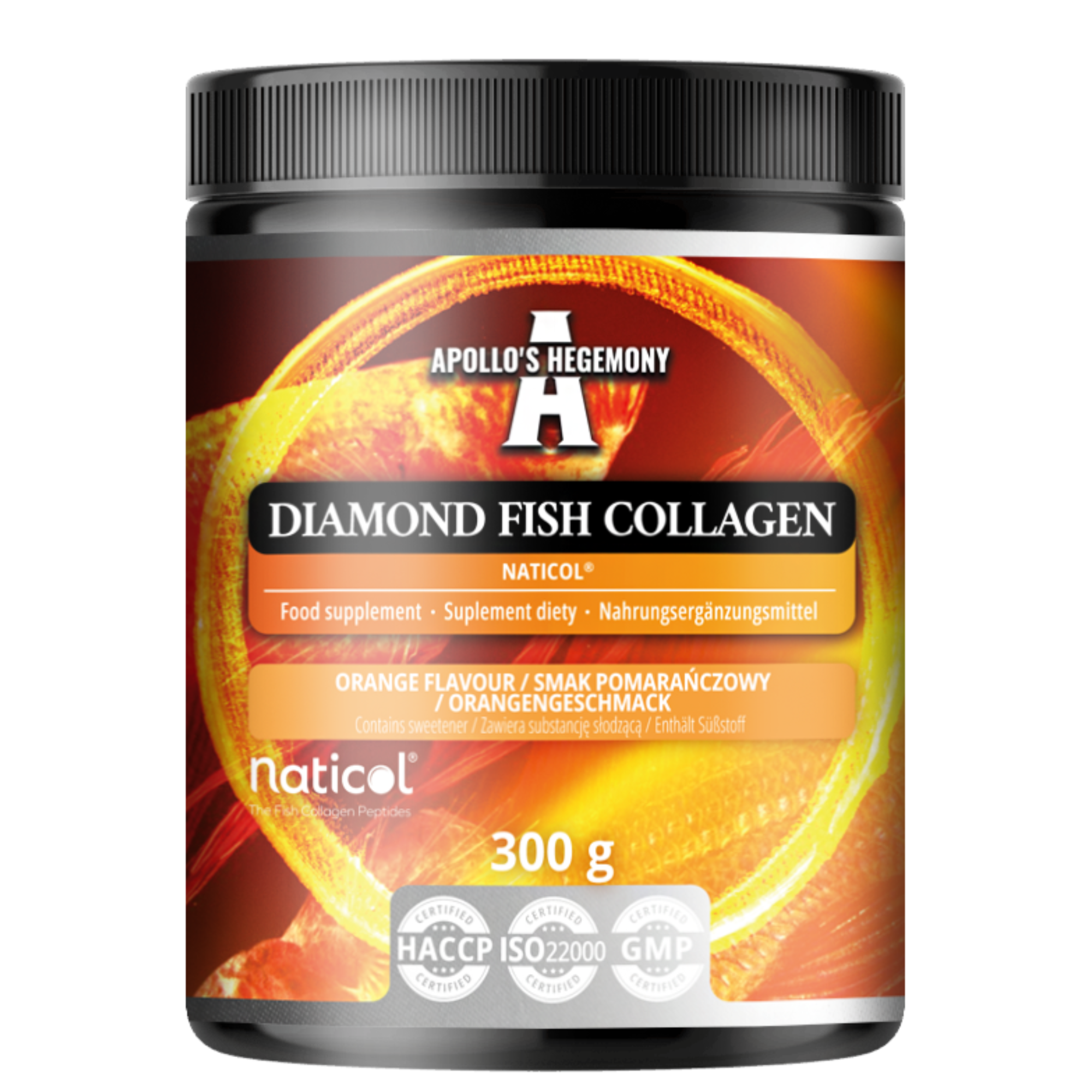 Apollo's Hegemony, Diamond Fish Collagen Orange, 300 g zdjęcie