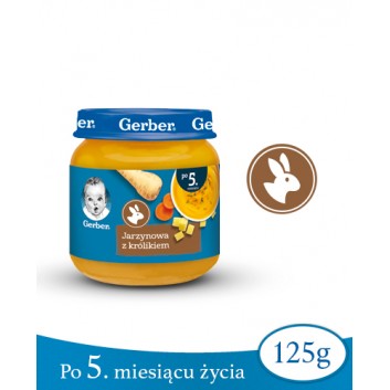 Nestlé Gerber Jarzynowa z królikiem po 5 miesiącu 125 g