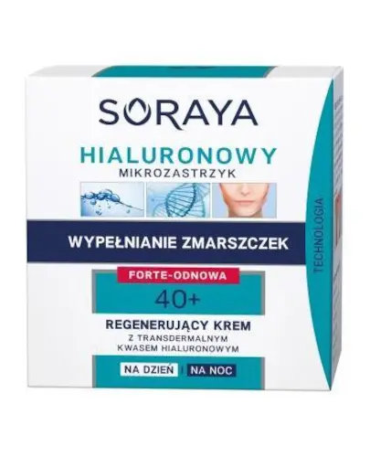 Soraya Hialuronowy Mikrozastrzyk 40+ regenerujący krem 50 ml zdjęcie