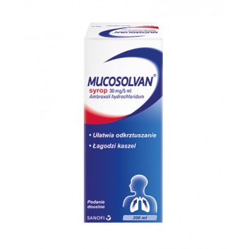 Mucosolvan, 30 mg/5 ml, syrop, 200 ml