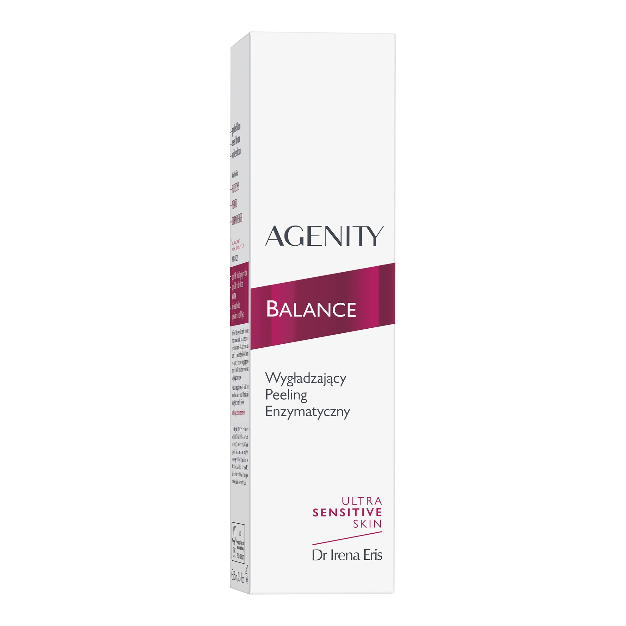 Agenity Balance, Peeling wygładzający do każdego rodzaju skóry enzymatyczny, 75 ml