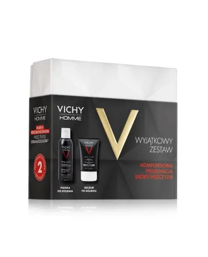  Vichy Homme Zestaw Xmass 2024 Pianka do golenia, 200 ml + Balsam po goleniu, 75 ml zdjęcie