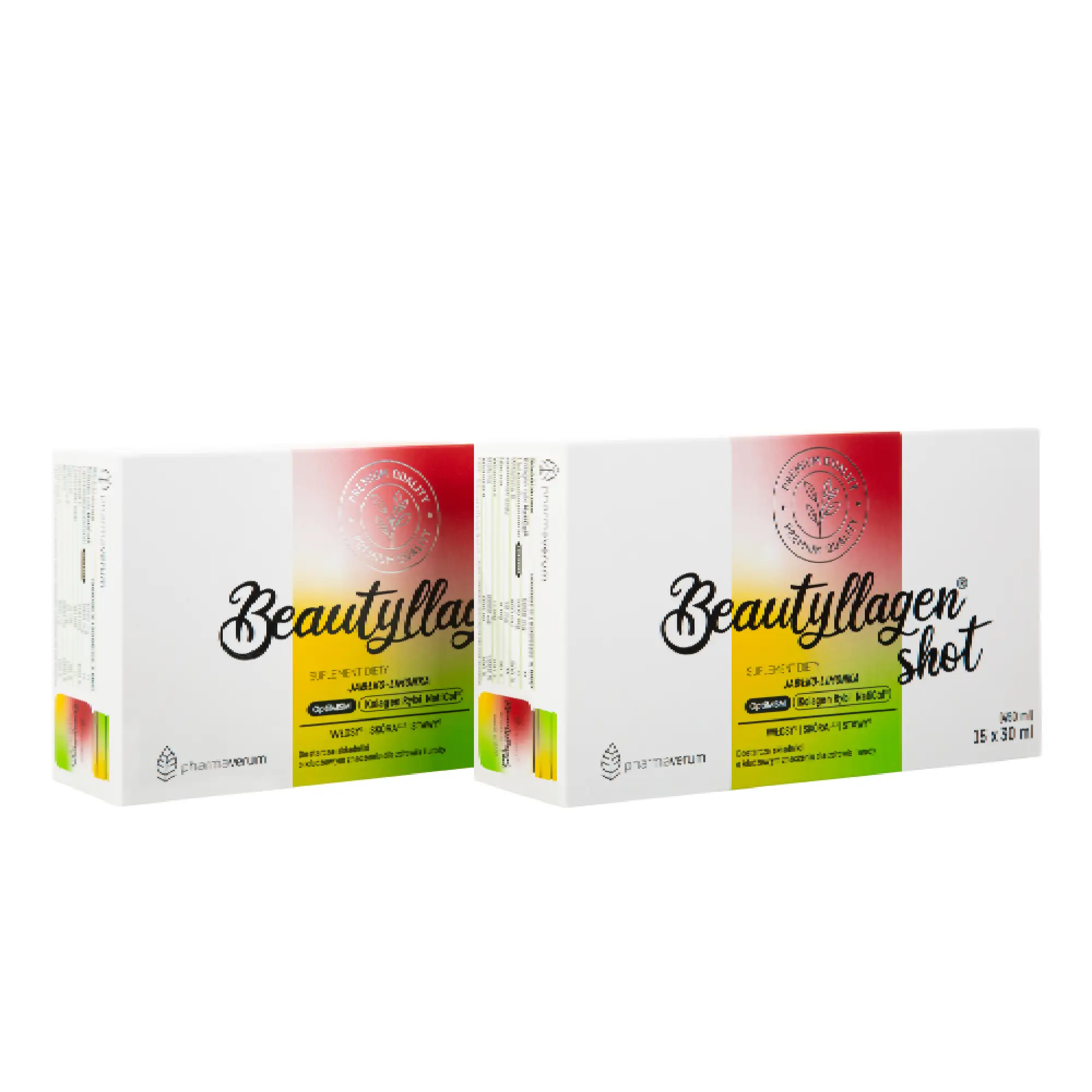 Pharmaverum, Beautyllagen Shot jabłko-limonka, 30 sztuk x 30 ml zdjęcie