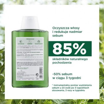 Klorane Szampon z organiczną pokrzywą Seboregulujący - włosy tłuste, 200 ml, cena, opinie, wskazania