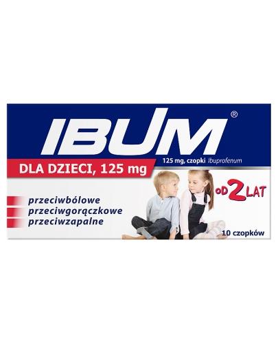 IBUM Czopki dla dzieci 125 mg - 10 szt. zdjęcie