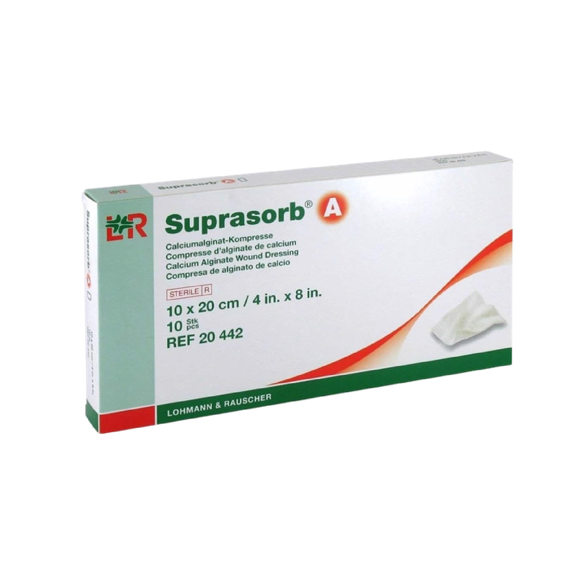 Suprasorb A Opatrunek jałowy alginianowy 10 x 20 cm - 1 szt. zdjęcie