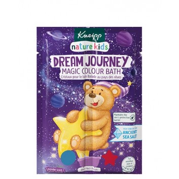 Kneipp nature kids Magiczna dwukolorowa sól do kąpieli Podróż marzeń, Lawenda 2x20 g