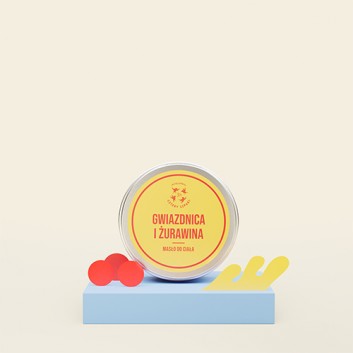 Mydlarnia Cztery Szpaki, Masło do ciała gwiazdnica i żurawina, 150 ml