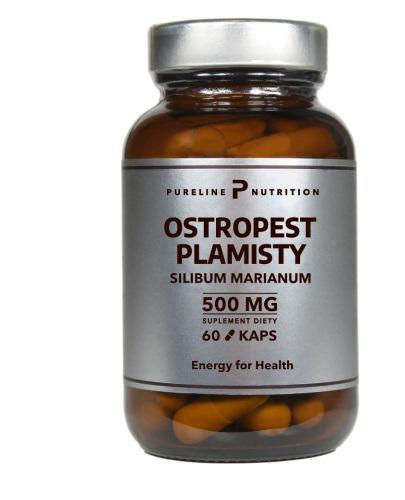 PURELINE NUTRITION Ostropest plamisty 500 mg, 60 kapsułek zdjęcie