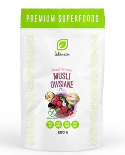 INTENSON Bezglutenowe musli owsiane z nasionami Chia - 200 g zdjęcie
