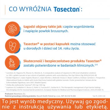 Tasectan 500 mg, 15 kapsułek