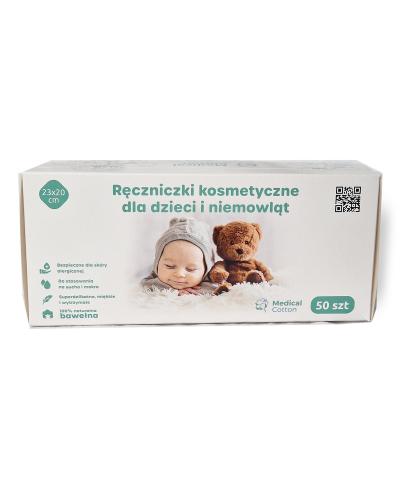 Medical Cotton ręczniczki kosmetyczne dla dzieci i niemowląt, 50 sztuk zdjęcie