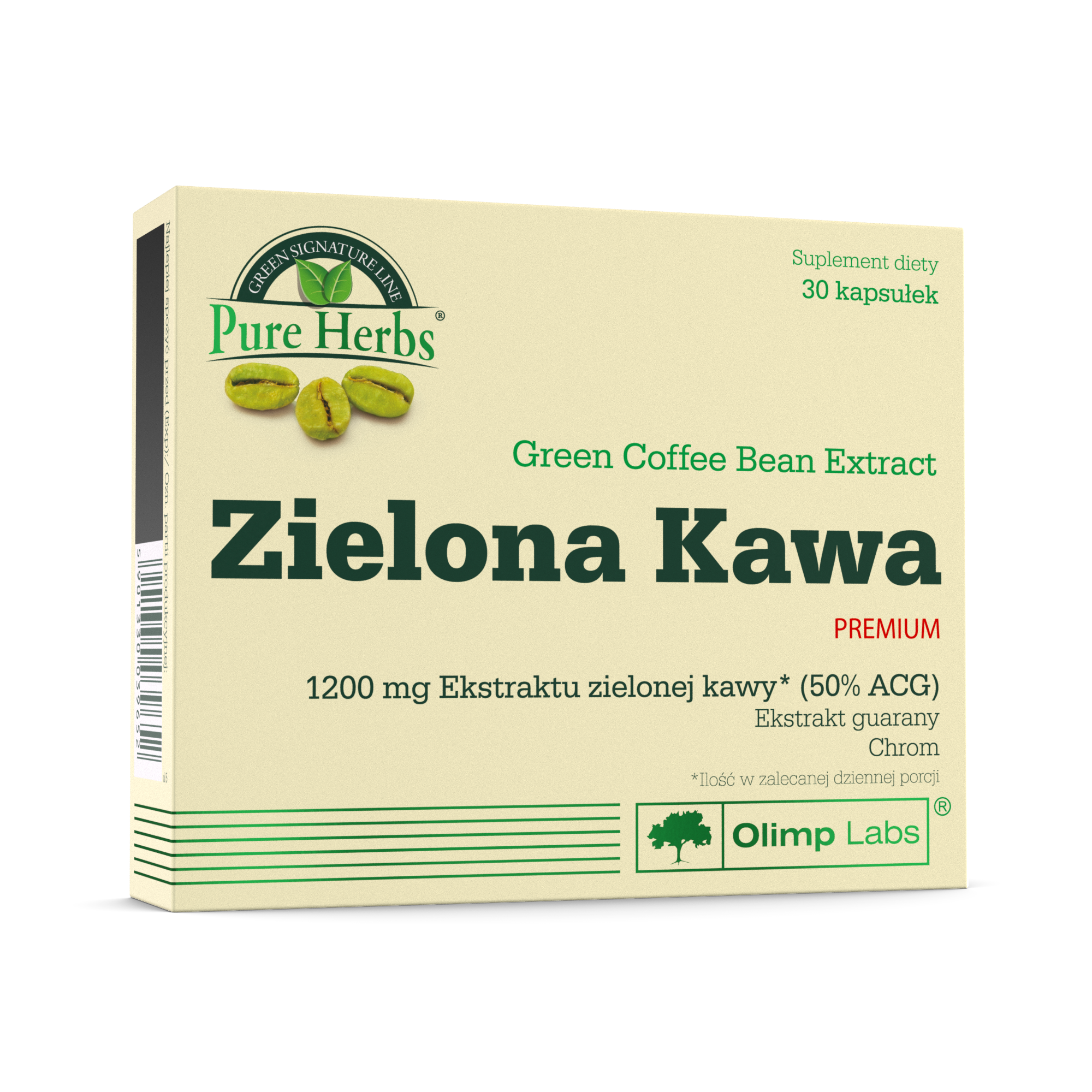 OLIMP, ZIELONA KAWA PREMIUM, kapsułki, 30 sztuk zdjęcie