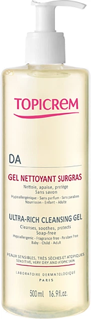 Topicrem, Da Protect Ultra-Rich cleansing gel, ultrabogaty żel oczyszczający, 500 ml zdjęcie