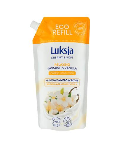 Luksja Creamy Soft Kremowe Mydło w płynie Jaśmin i Wanilia Zapas, 900 ml, cena, opinie, stosowanie zdjęcie